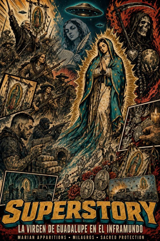 SUPERSTORY: La Virgen de Guadalupe en el Inframundo - Sacred Protection in High-Risk Worlds,